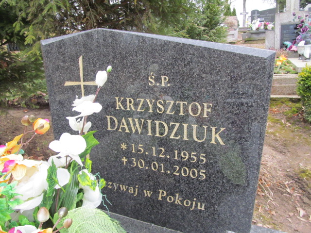 Krzysztof Andrzej Dawidziuk 1955 Ryn - Grobonet - Wyszukiwarka osób pochowanych