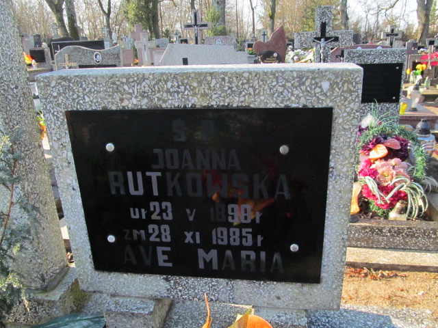 Joanna Rutkowska 1898 Ryn - Grobonet - Wyszukiwarka osób pochowanych