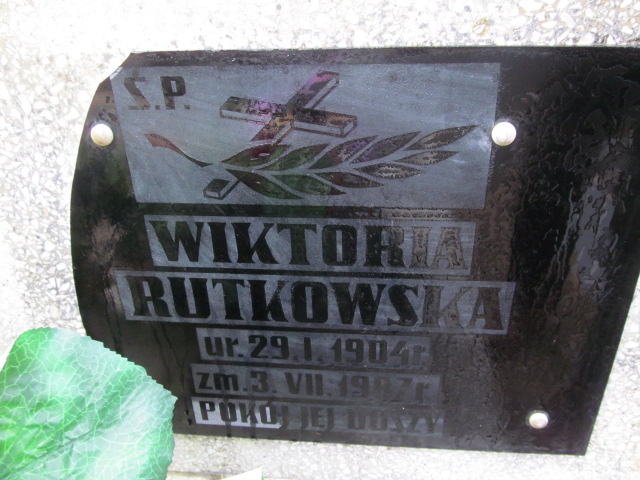 Wiktoria Rutkowska 1904 Ryn - Grobonet - Wyszukiwarka osób pochowanych