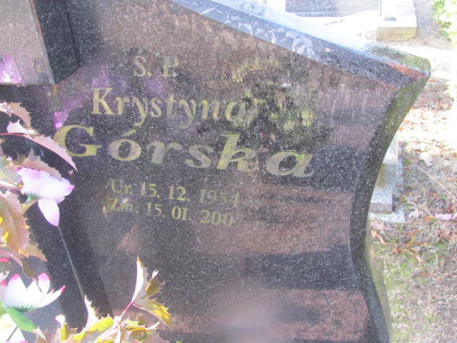 Krystyna Górska  1954 Ryn - Grobonet - Wyszukiwarka osób pochowanych