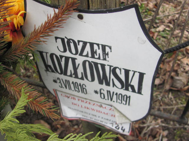 Józef Kozłowski 1916 Ryn - Grobonet - Wyszukiwarka osób pochowanych
