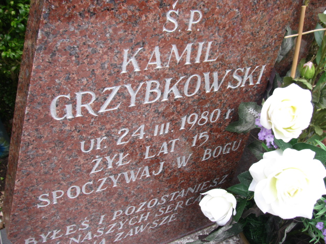 Tomasz Grzybkowski 1971 Ryn - Grobonet - Wyszukiwarka osób pochowanych